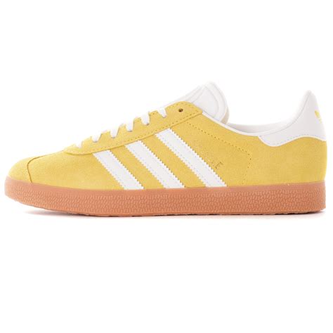 adidas Originals Gazelle sneakers in yellow and white 